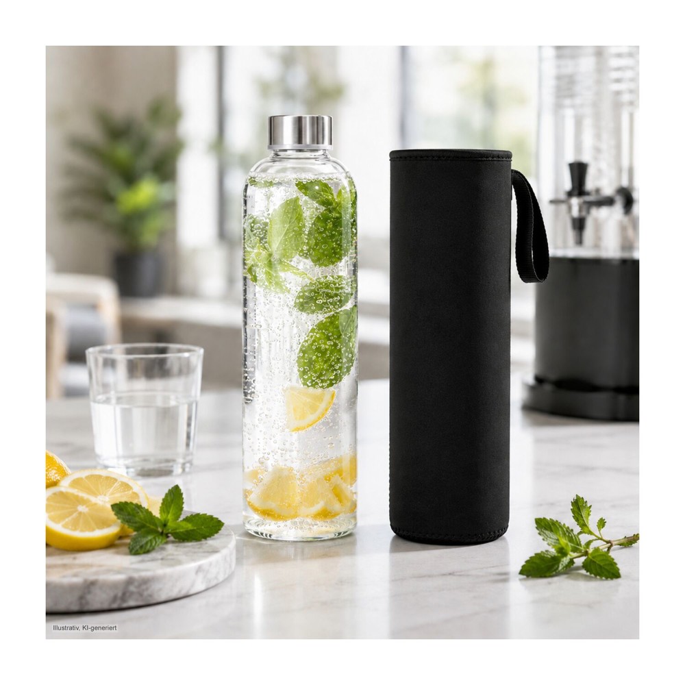 ROMINOX® Glaskaraffe // Pura 1.000 ml, auch für Kohlensäure geeignet