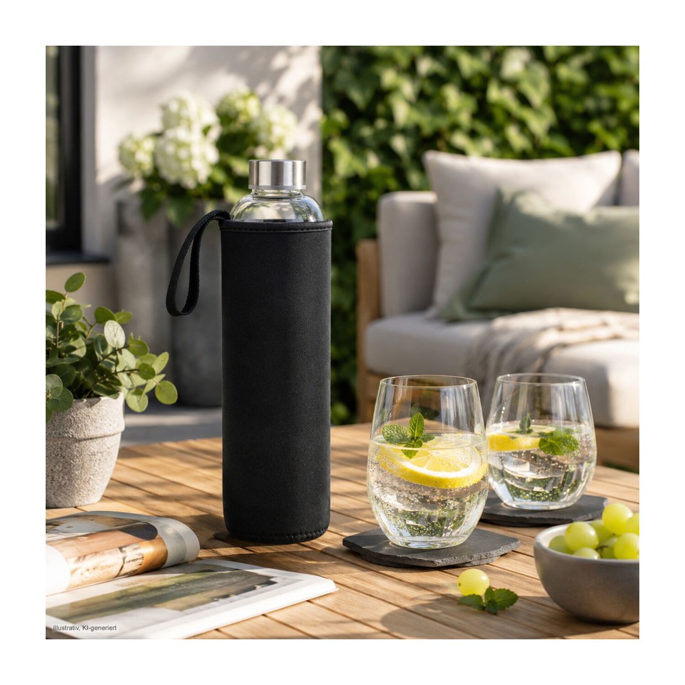 ROMINOX® Glaskaraffe // Pura 1.000 ml, auch für Kohlensäure geeignet
