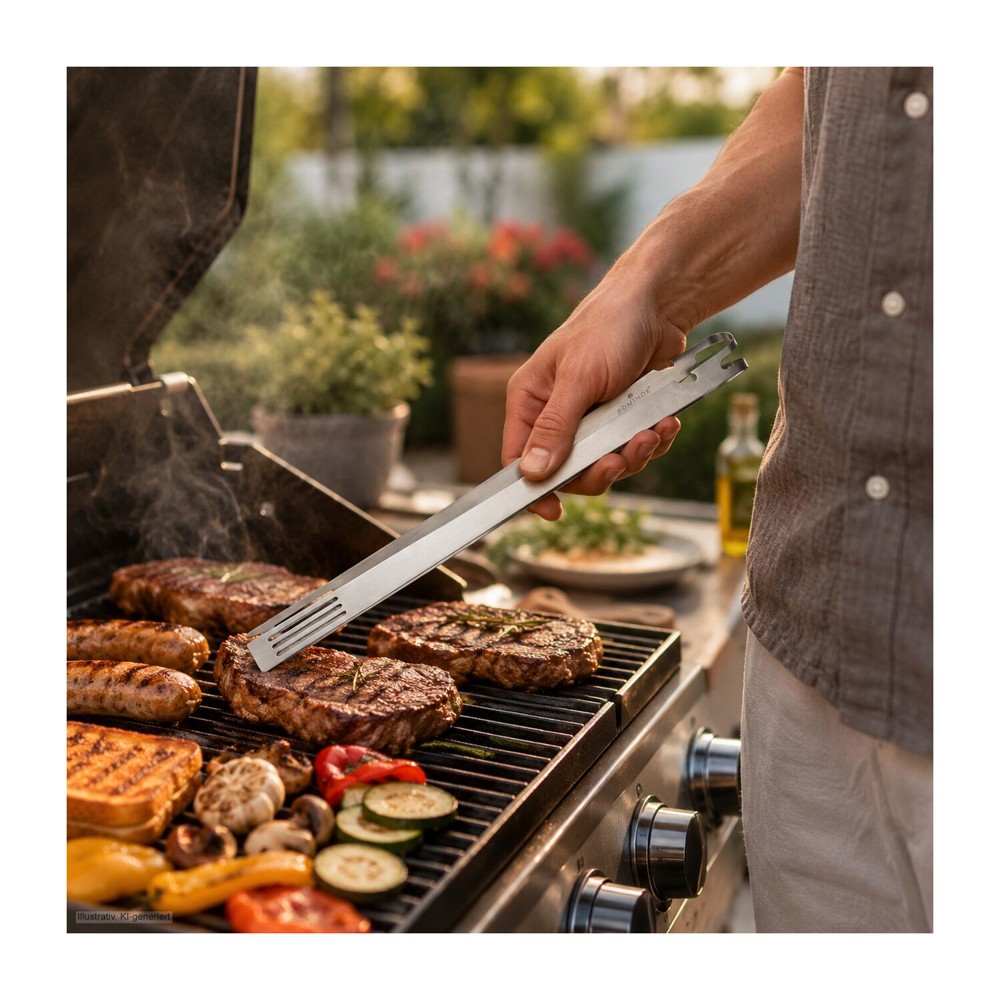 ROMINOX® Grillzange // BBQ 5in1