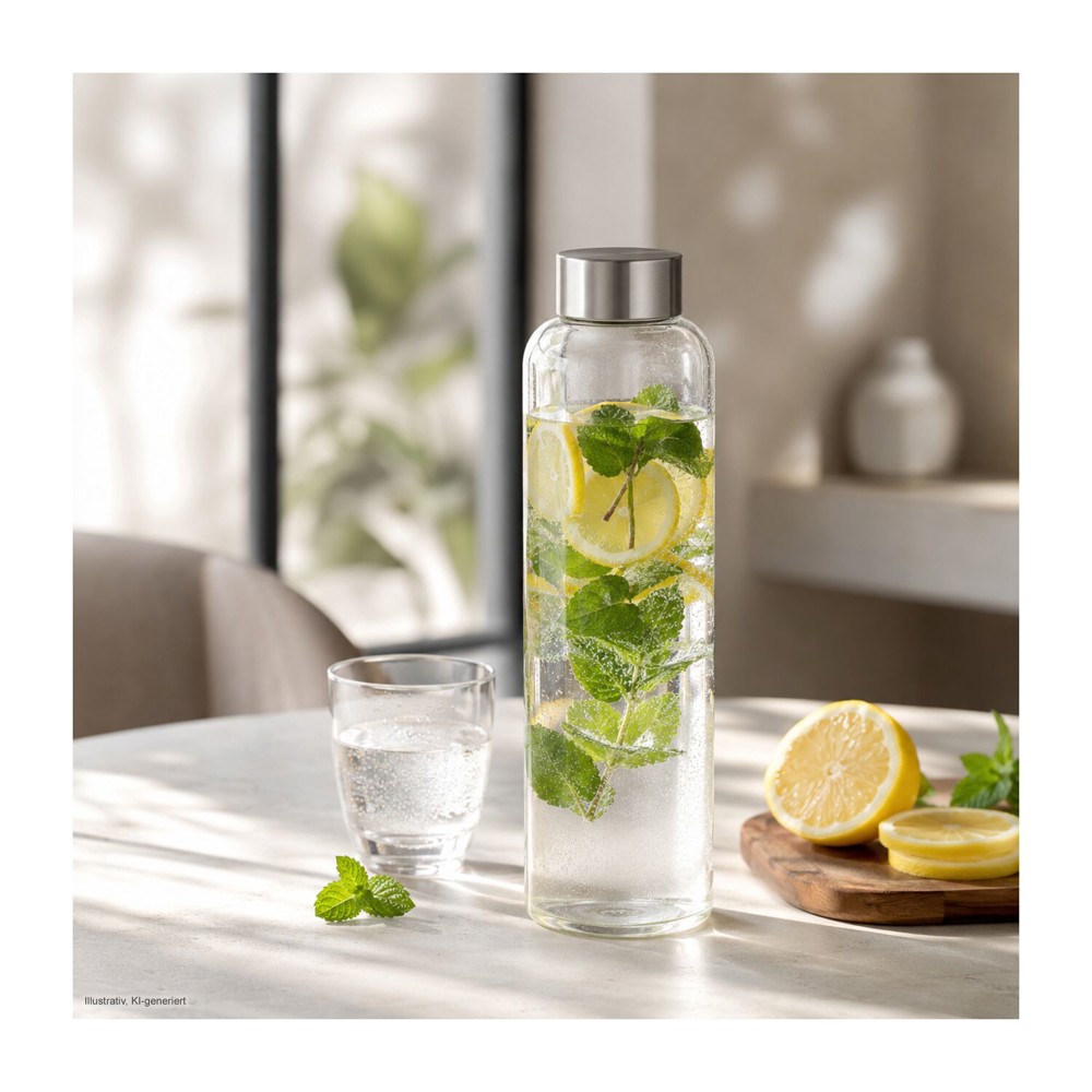 ROMINOX® Glaskaraffe // Pura 500 ml, auch für Kohlensäure geeignet