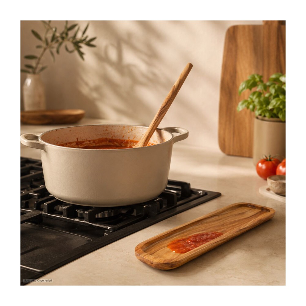 ROMINOX® Kochlöffel mit Ablage // Olivio