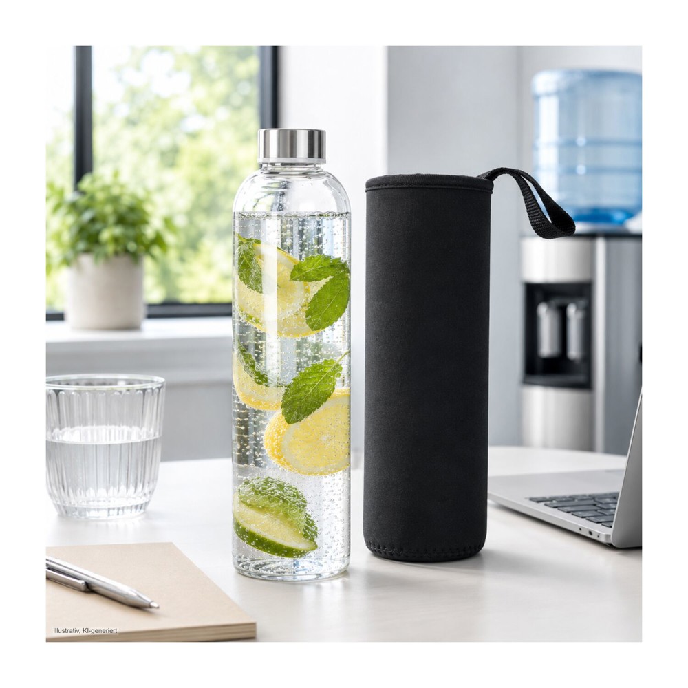 ROMINOX® Glaskaraffe // Pura 1.000 ml, auch für Kohlensäure geeignet